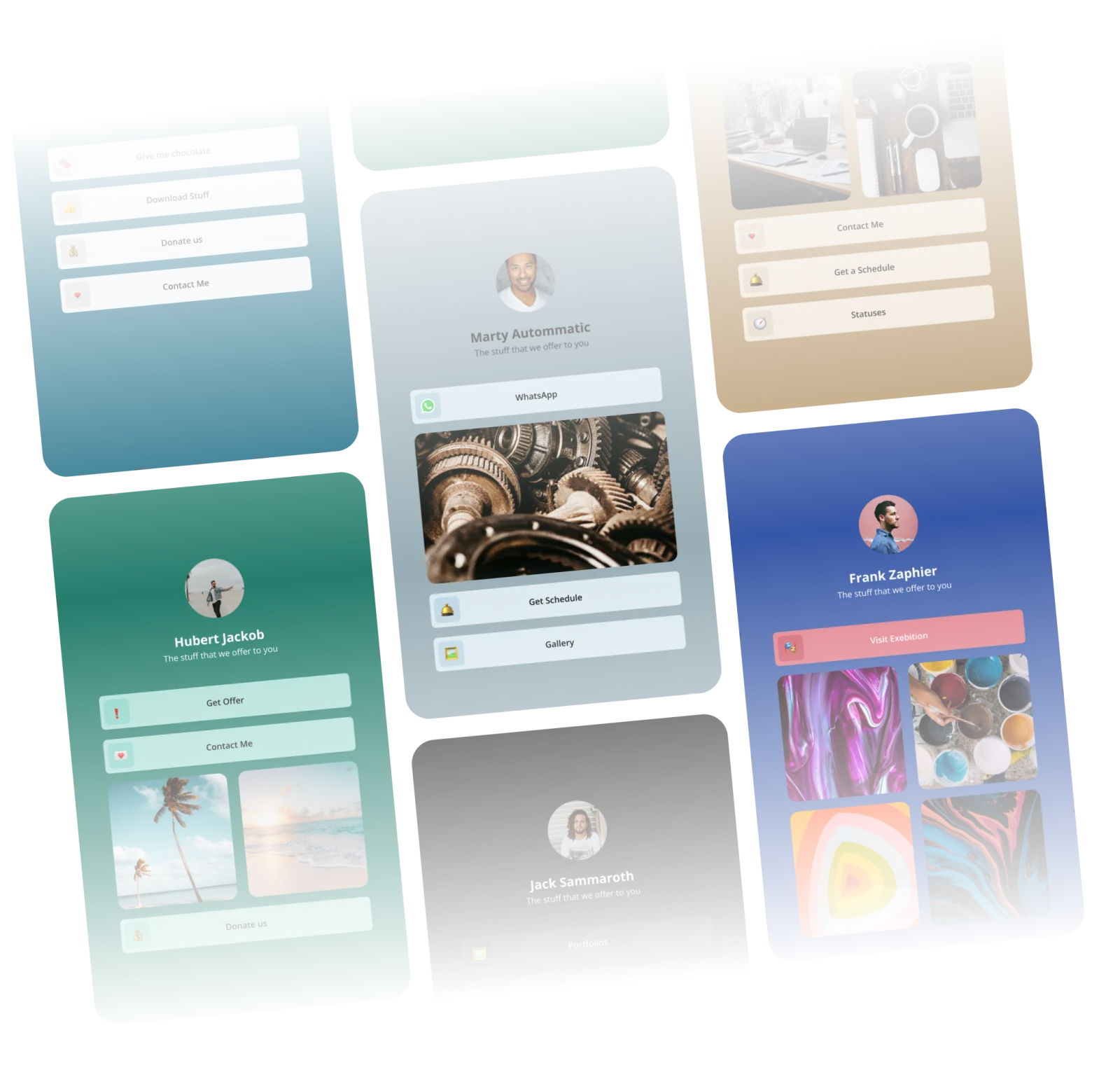 Theme options for customizing an s.id Microsite