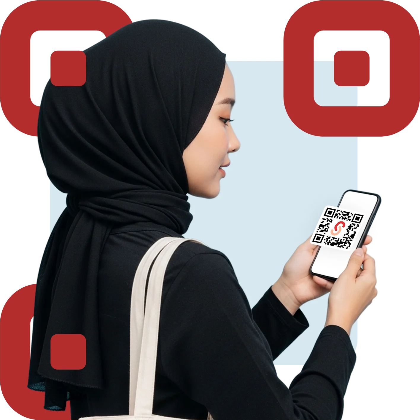 s.id dynamic QR code for offline events
