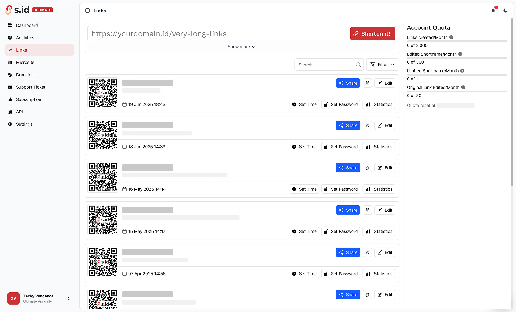 Microsite Builder Interface